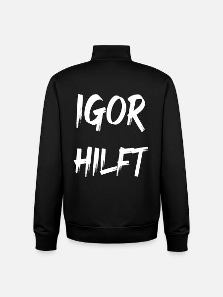 Igor hilft - Unisex Organic Zip Sweatshirt von Stanley/Stella - Schwarz