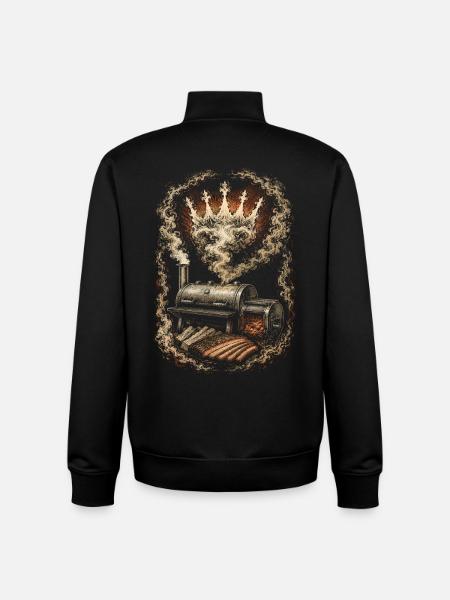 BBQ Wettkampf - Unisex Organic Zip Sweatshirt von Stanley/Stella - Schwarz