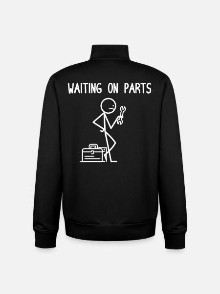 Mechanic Humor Skeleton Garage Gift - Unisex Organic Zip Sweatshirt by Stanley/Stella - black