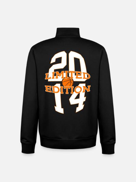 LIMITED EDITION 2014 BASKETBALL 12TH BIRTHDAY - Unisex Organic Zip Sweatshirt by Stanley/Stella - black