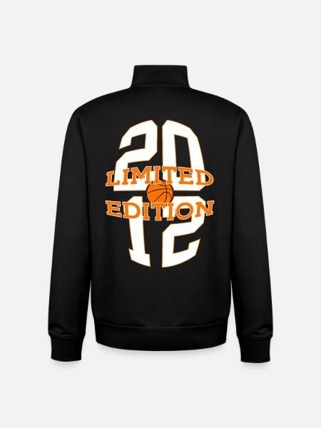 LIMITED EDITION 2012 BASKETBALL 14TH BIRTHDAY - Unisex Organic Zip Sweatshirt by Stanley/Stella - black