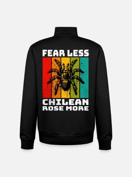 Tarentule chilienne - Sweat zippé unisexe en coton bio Stanley/Stella - noir