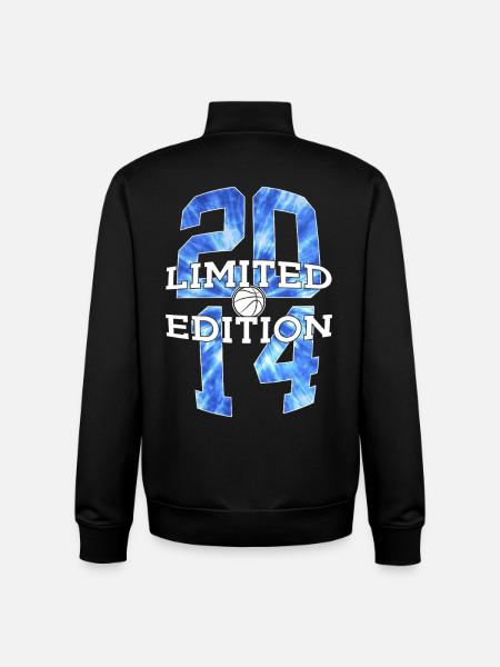 LIMITED EDITION 2014 BASKETBALL 12TH BIRTHDAY - Unisex Organic Zip Sweatshirt by Stanley/Stella - black
