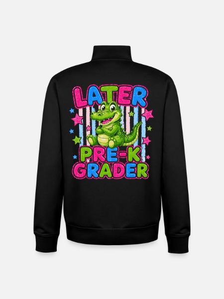 Goodbye Small Hello Section Medium | Crocodi - Unisex Organic Zip Sweatshirt by Stanley/Stella - black