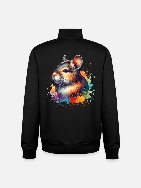 Don Aguti - Sweat zippé unisexe en coton bio Stanley/Stella - noir