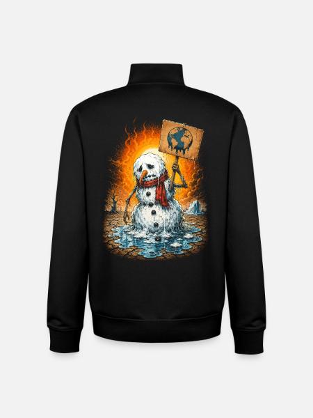 Climate Change Global Warming Environmental Protection - Unisex Organic Zip Sweatshirt by Stanley/Stella - black