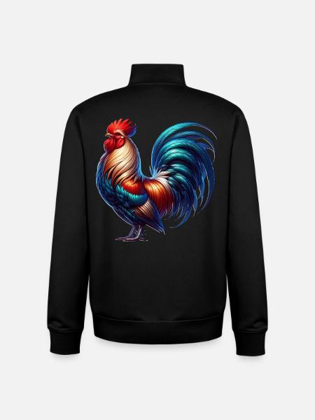 Coq - Sweat zippé unisexe en coton bio Stanley/Stella - noir