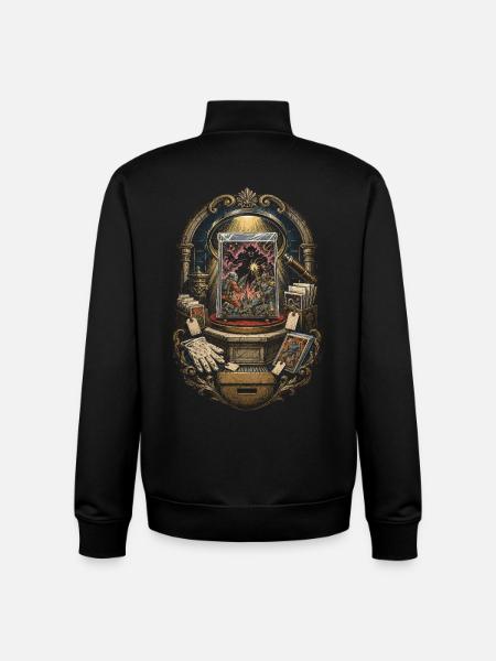 Collectionneur de bandes dessinées - Sweat zippé unisexe en coton bio Stanley/Stella - noir