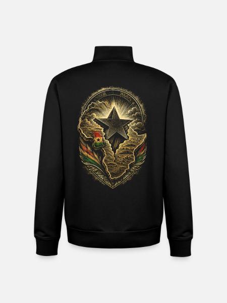 Ghana Ghanese Ghanesisch - Unisex Organic Zip Sweatshirt von Stanley/Stella - Schwarz