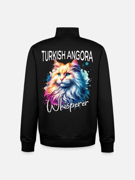 Türkisch Angorakatze Flüsterer - Unisex Organic Zip Sweatshirt von Stanley/Stella - Schwarz