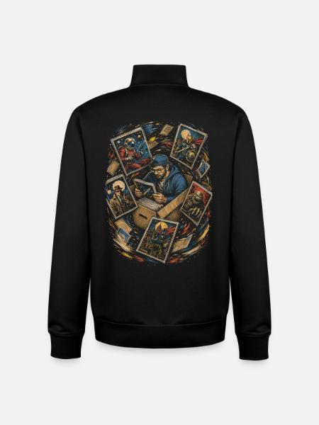 Comic Collector - Unisex Organic Zip Sweatshirt by Stanley/Stella - black