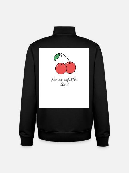 Süße Vibes - Unisex Organic Zip Sweatshirt von Stanley/Stella - Schwarz