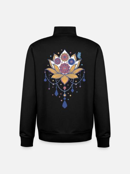 Spirituality Meditation Sacred Geometry - Unisex Organic Zip Sweatshirt by Stanley/Stella - black