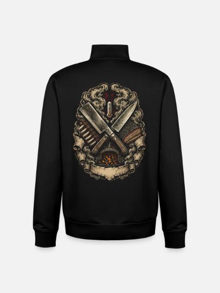 Concours de BBQ - Sweat zippé unisexe en coton bio Stanley/Stella - noir