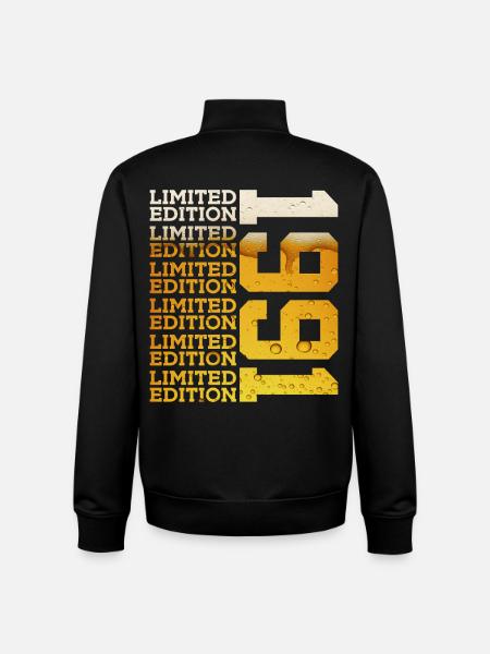 LIMITED EDITION 1991 BEER 35TH BIRTHDAY - Unisex Organic Zip Sweatshirt by Stanley/Stella - black