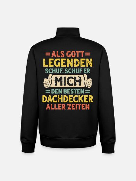 Dachdecker - Unisex Organic Zip Sweatshirt von Stanley/Stella - Schwarz