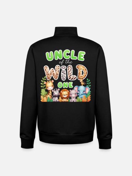 Oncle du Sauvage - Sweat zippé unisexe en coton bio Stanley/Stella - noir