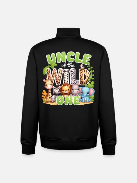 Oncle du Sauvage - Sweat zippé unisexe en coton bio Stanley/Stella - noir