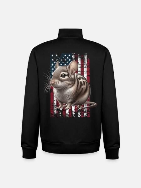 Degu US Degu - Sweat zippé unisexe en coton bio Stanley/Stella - noir