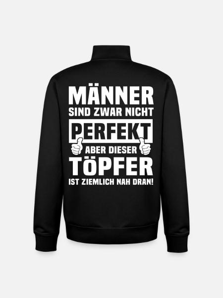 Töpfer - Unisex Organic Zip Sweatshirt von Stanley/Stella - Schwarz
