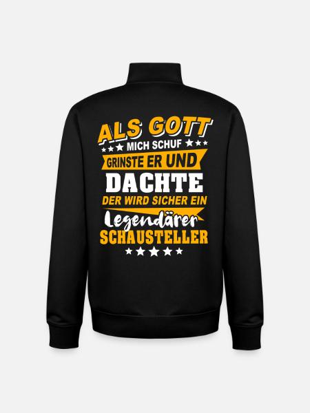Schausteller Sprüche - Unisex Organic Zip Sweatshirt von Stanley/Stella - Schwarz