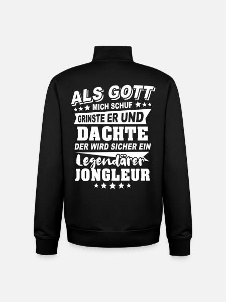 Jongleur - Unisex Organic Zip Sweatshirt von Stanley/Stella - Schwarz