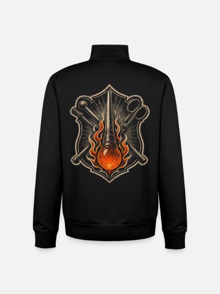 Glassblower - Unisex Organic Zip Sweatshirt by Stanley/Stella - black