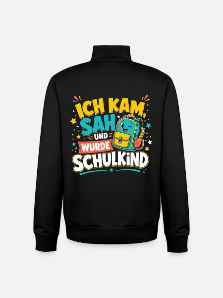 Schulkind - Unisex Organic Zip Sweatshirt von Stanley/Stella - Schwarz
