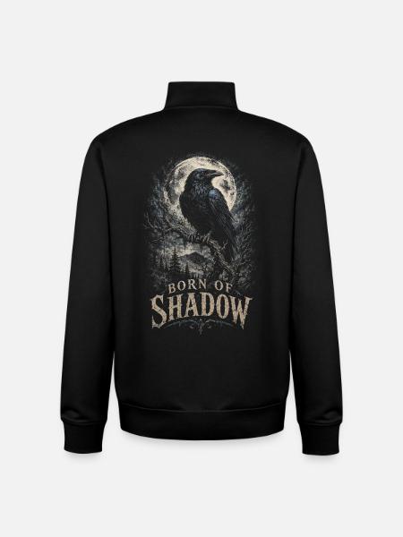 Rabe Raben Born Of Shadow - Unisex Organic Zip Sweatshirt by Stanley/Stella - black