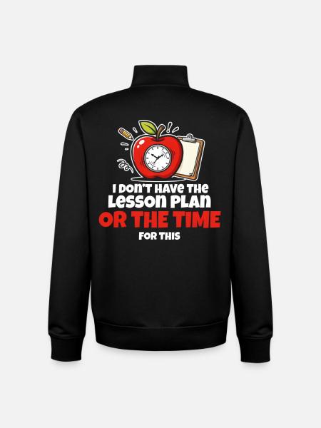 Time Crunch Lesson Meme - Unisex Organic Zip Sweatshirt by Stanley/Stella - black