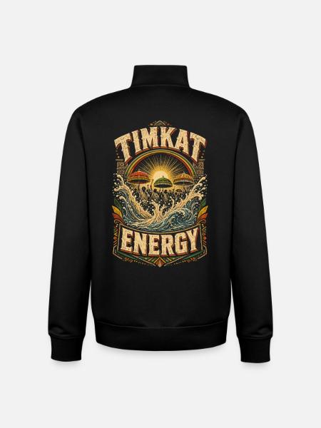 Ethiopia Ethiopian Timkat Energy - Unisex Organic Zip Sweatshirt by Stanley/Stella - black