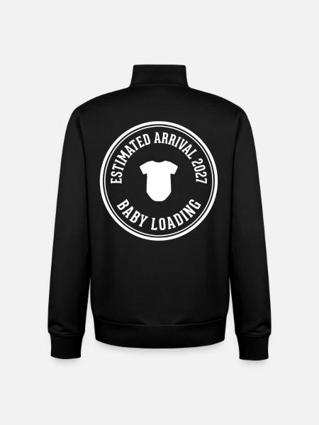 Baby Loading 2027 Ankunft - Unisex Organic Zip Sweatshirt von Stanley/Stella - Schwarz