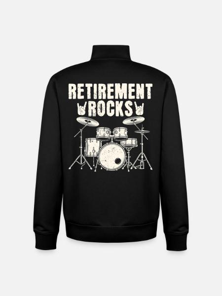 Retraite déchirante - Sweat zippé unisexe en coton bio Stanley/Stella - noir