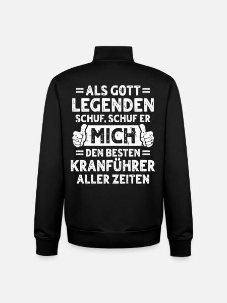 Kranführer - Unisex Organic Zip Sweatshirt von Stanley/Stella - Schwarz