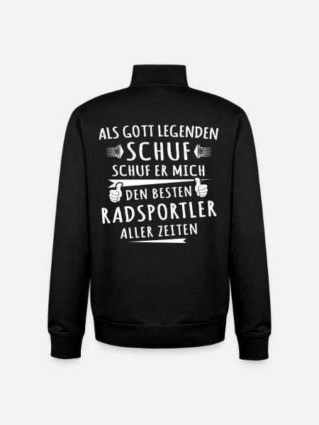 Radsportler - Unisex Organic Zip Sweatshirt von Stanley/Stella - Schwarz