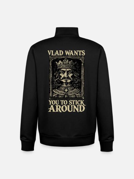Vlad Will Das Du Bleibst - Unisex Organic Zip Sweatshirt von Stanley/Stella - Schwarz