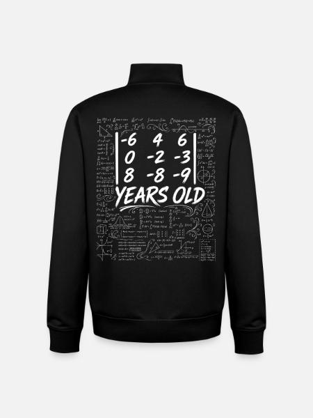 36. Jubiläum Determinantenmatrix-Mathematik-Nerd lustig - Unisex Organic Zip Sweatshirt von Stanley/Stella - Schwarz