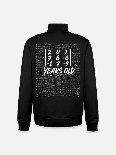 31. Jahr. Determinantenmatrix-Mathematik-Nerd lustig - Unisex Organic Zip Sweatshirt von Stanley/Stella - Schwarz