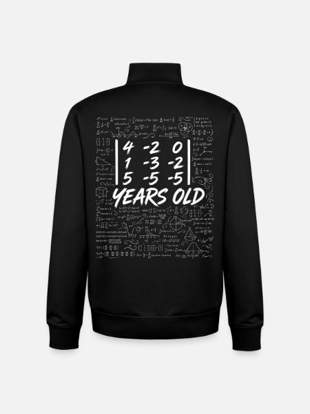 30. Jubiläum. Determinantenmatrix-Mathematik-Nerd lustig - Unisex Organic Zip Sweatshirt von Stanley/Stella - Schwarz