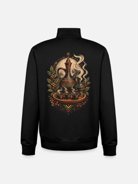 Äthiopien Äthiopisch Äthiopier - Unisex Organic Zip Sweatshirt von Stanley/Stella - Schwarz