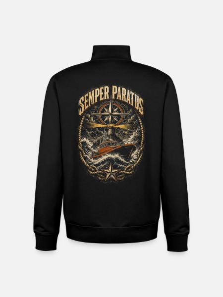 Küstenwache Rettungsschwimmer Semper Partus - Unisex Organic Zip Sweatshirt von Stanley/Stella - Schwarz