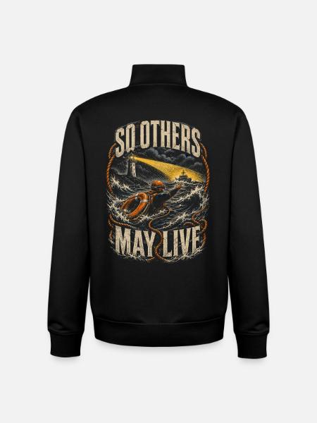 Küstenwache Rettungsschwimmer So Others May Live - Unisex Organic Zip Sweatshirt von Stanley/Stella - Schwarz