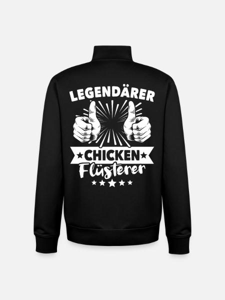 Chicken Legende - Unisex Organic Zip Sweatshirt von Stanley/Stella - Schwarz