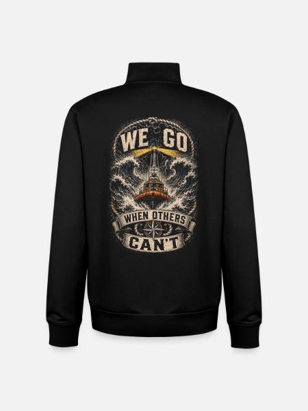 Küstenwache Rettungsschwimmer - Unisex Organic Zip Sweatshirt von Stanley/Stella - Schwarz