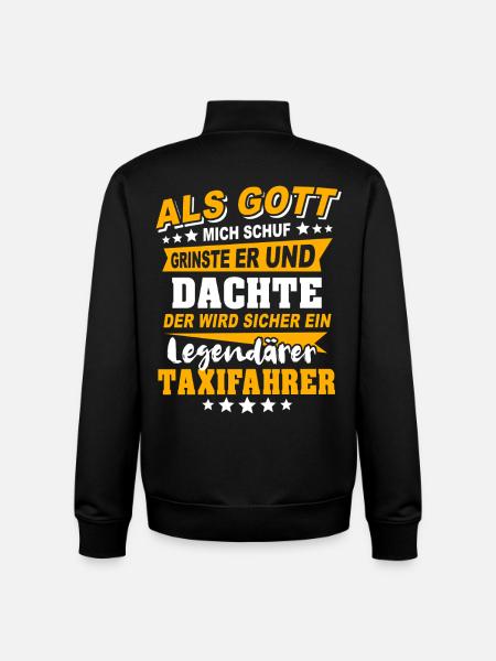 Taxifahrer Sprüche - Unisex Organic Zip Sweatshirt von Stanley/Stella - Schwarz
