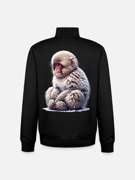 Snow Monkey - Unisex Organic Zip Sweatshirt by Stanley/Stella - black