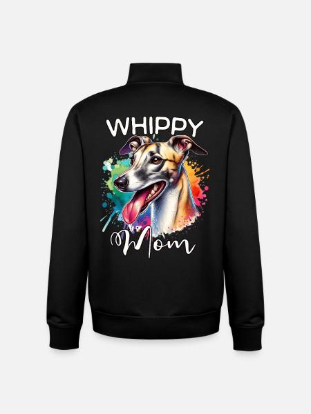 Windhund Mama - Unisex Organic Zip Sweatshirt von Stanley/Stella - Schwarz