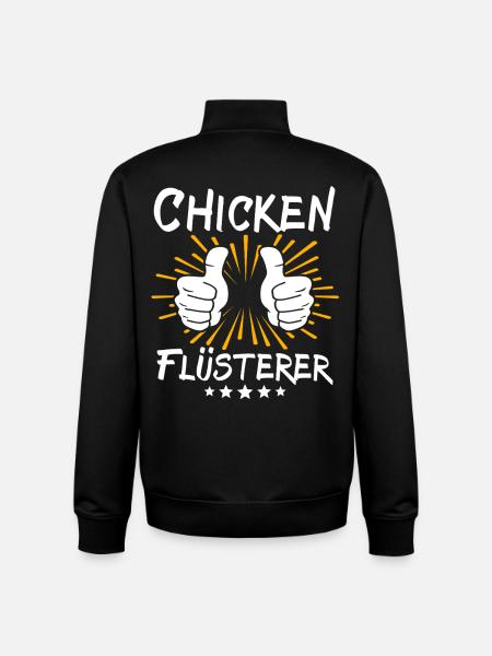 Chicken Spruch - Unisex Organic Zip Sweatshirt von Stanley/Stella - Schwarz