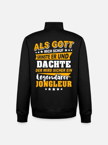Juggling jugglers - Unisex Organic Zip Sweatshirt by Stanley/Stella - black