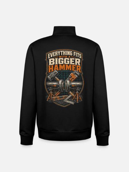 Pipe Layer Pipeline Builder - Unisex Organic Zip Sweatshirt by Stanley/Stella - black
